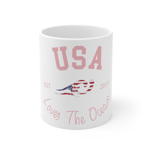 Loves The Ocean USA Limited Edition 11 oz / 15oz Ceramic Mug