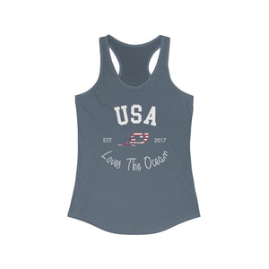 Loves The Ocean USA Limited Edition Women's Racerback Tank