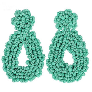 Summer Beaded Statement Earrings