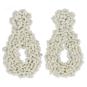 Summer Beaded Statement Earrings