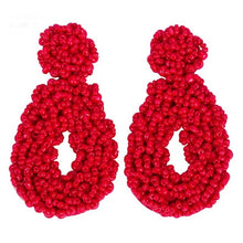 Load image into Gallery viewer, Summer Beaded Statement Earrings