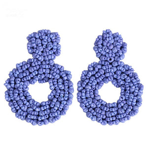 Summer Beaded Statement Earrings