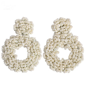 Summer Beaded Statement Earrings