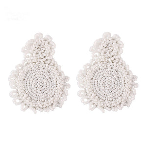 Summer Beaded Statement Earrings