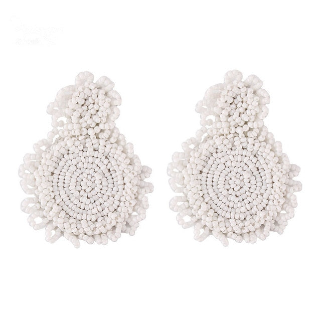 Summer Beaded Statement Earrings