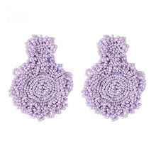 Load image into Gallery viewer, Summer Beaded Statement Earrings