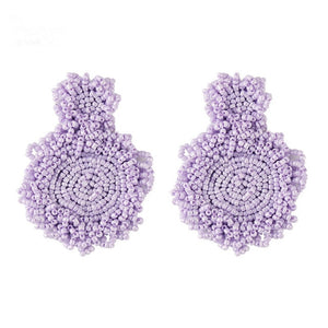 Summer Beaded Statement Earrings